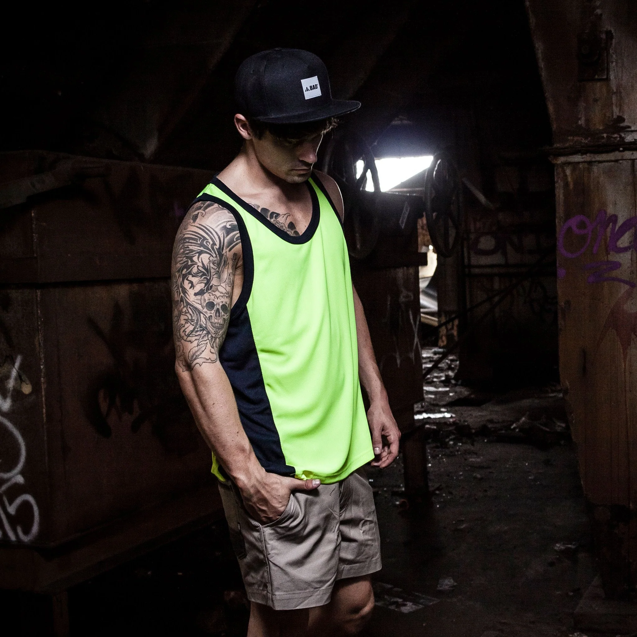 BAD® HI-VIS SINGLET - Image 3
