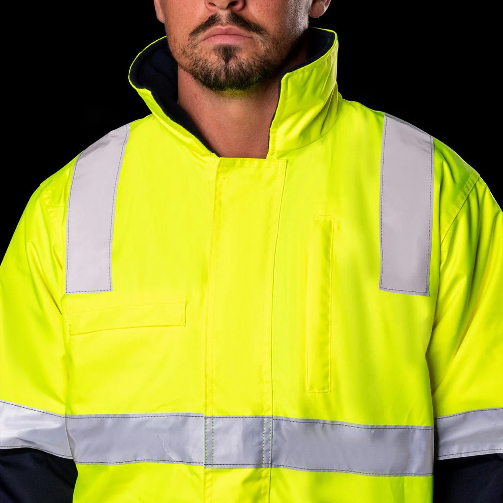 WATERPROOF HI-VIS PARKA JACKET WITH 3M TAPE - Image 5