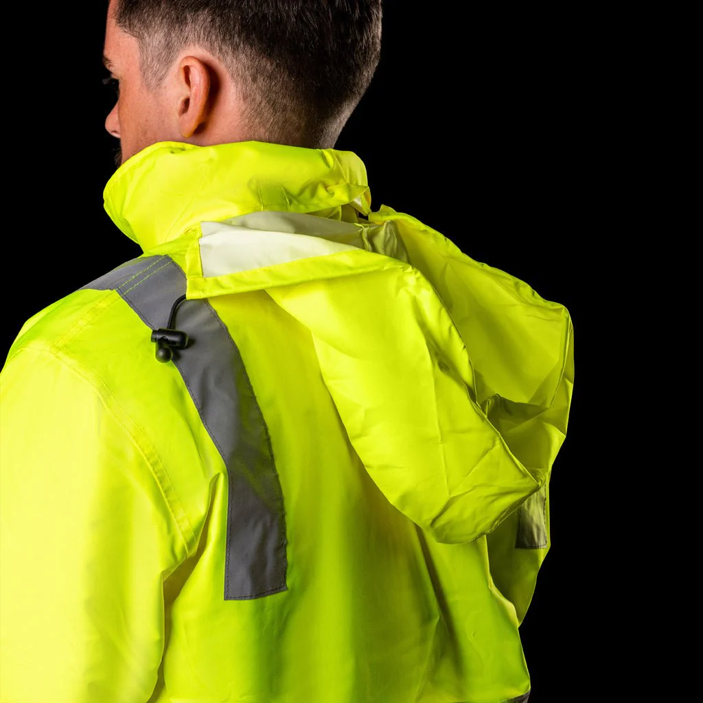 WATERPROOF HI-VIS PARKA JACKET WITH 3M TAPE - Image 7