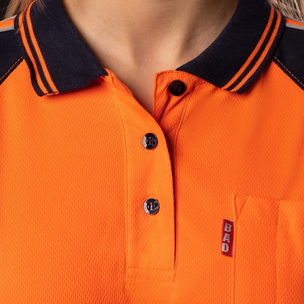 WOMEN'S HI-VIS S/S POLO SHIRT - Image 4
